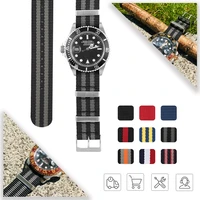19mm 20mm 21mm 22mm nato sports belts watchband bracelet for huawei gt gmt submarine strap nylon watchbands colorful watch tools