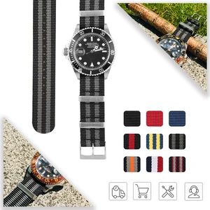 19mm 20mm 21mm 22mm nato sports belts watchband bracelet for huawei gt gmt submarine strap nylon watchbands colorful watch tools free global shipping