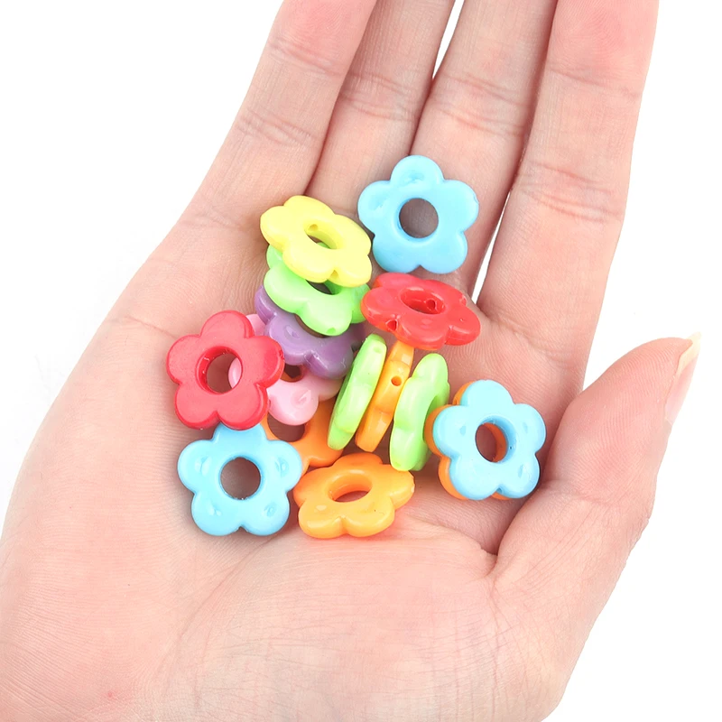 Разноцветные бусины с отверстием для рукоделия сделай сам изготовления ожерелий