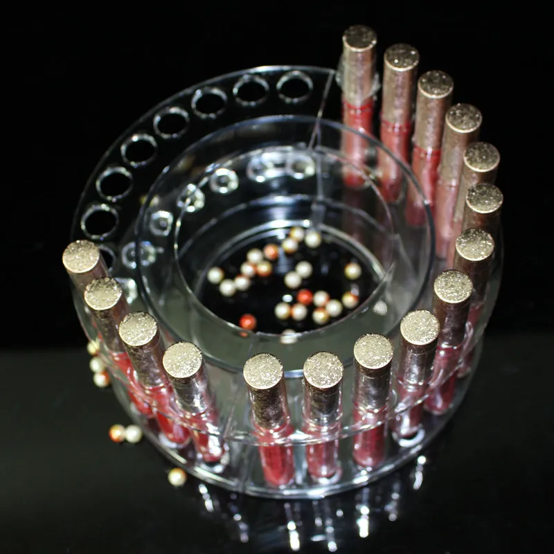 

Arcylic 12 Holes Makeup Brush Pen Holder Organizer Storage Display Stand