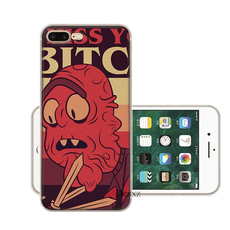 Чехол для мобильного телефона iPhone 11 Pro X XR XS Max 5 5S SE 6 6S 7 8 Plus жесткий чехол Rick Y Morty