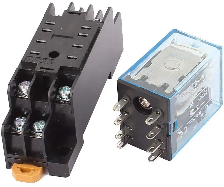 1 шт. HH52P MY2N J DC12V 24V AC220V Катушка 8P DPDT электромагнитное реле питания с гнездом|power
