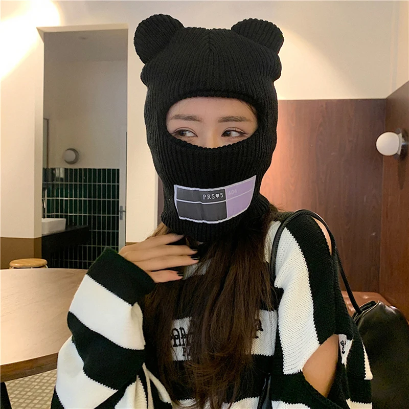 

Multi Functional Mouse Ski Mask Winter Warm Knit Cap Balaclava Mask Windproof Skullies Beanies Bonnet Winter Warm Unisex Caps