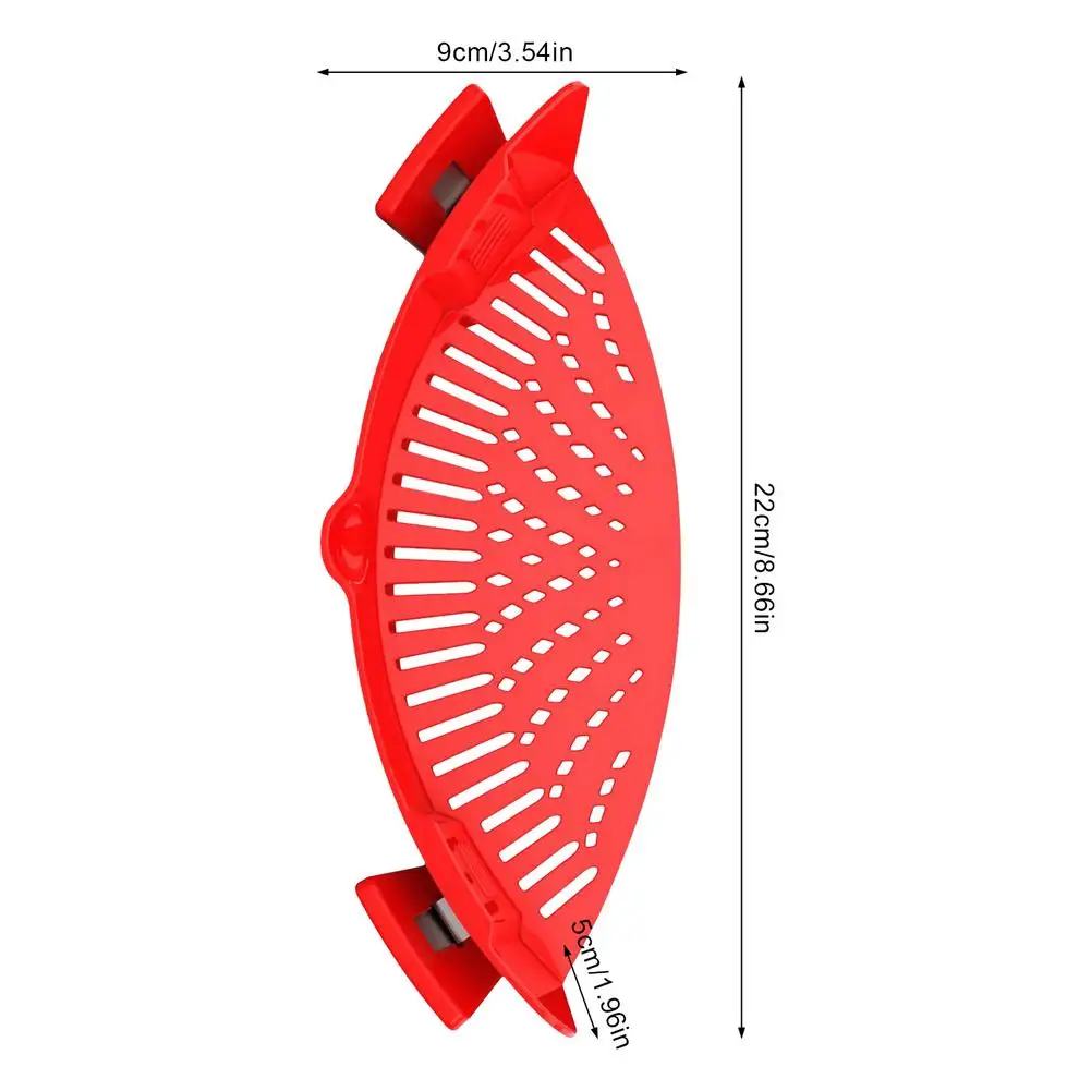 

Creative Vegetable Filter Silicone Colander Household Water Filter Noodles Leaking Tool Silicone Pot Side Vegetable Drainer