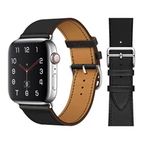 dezehu leather strap for apple watch band 45mm 44mm 42mm 40mm 38mm comfortable replacement leather strap for iwatch 7 6 5 4 3 se