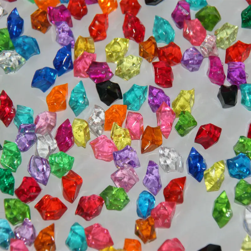 Искусственный цвет рок акриловый кристалл цветной камень пластиковый