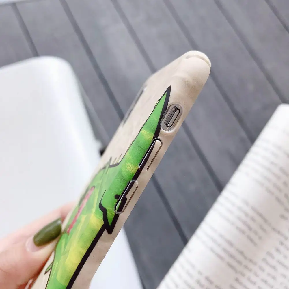 Модный мягкий чехол для мобильного телефона из ТПУ с изображением динозавра