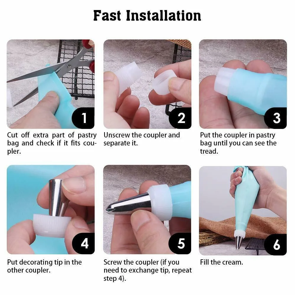 

69Pcs Pastry Nozzles Candy Pastry Bag Silicone Pastry Spatula Cake Cream Nozzles Cake Decorating Tools DIY Cream Nozzles Pastry