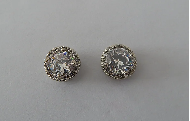 Круглые блестящие серьги гвоздики|Серьги-гвоздики| |