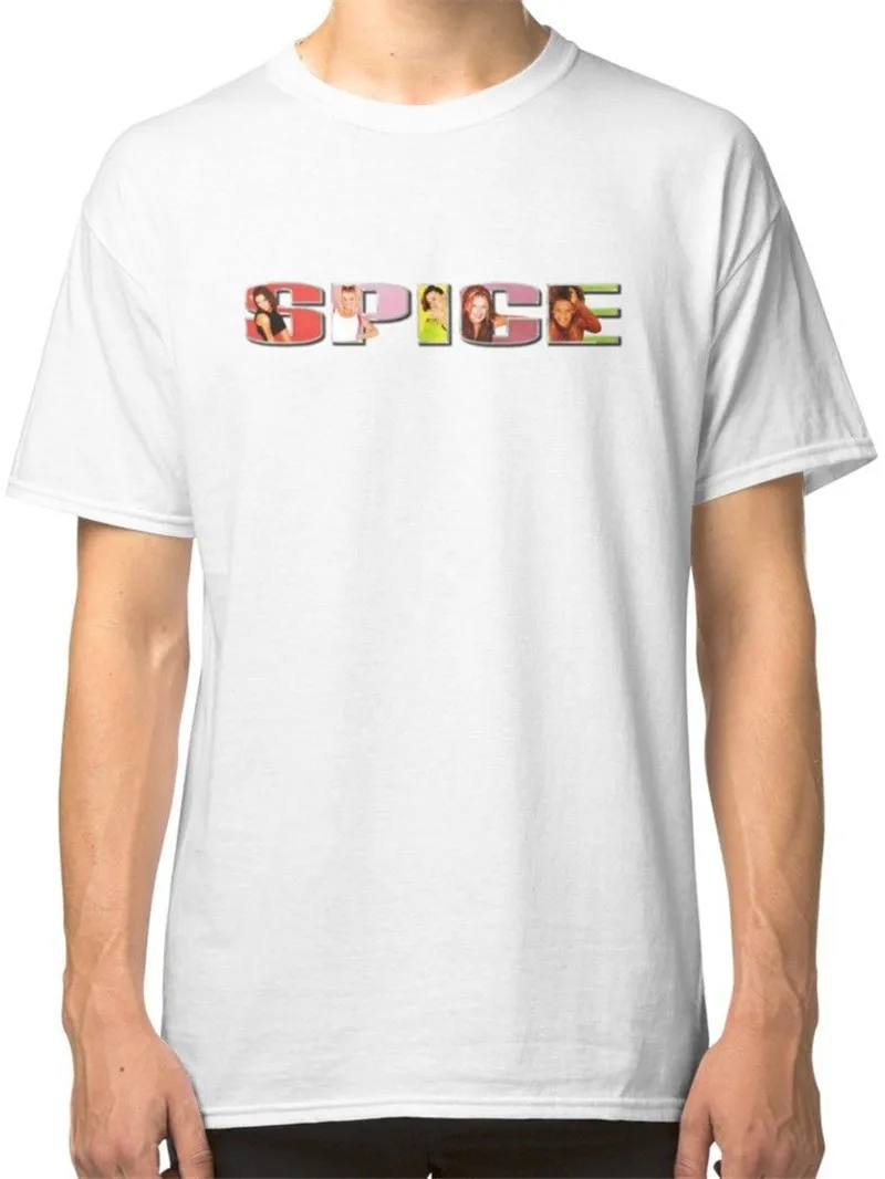 

Brand Clothihng Top Quality Fashion T Shirt 100% Cotton O-Neck Short Sleeve Sleeve Spice Girls Fashion T Shirts For Men