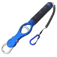 15kg33lb weigh stainless steel portable fish lip grip grabber fishing gripper with weight scale fishing tool tackles
