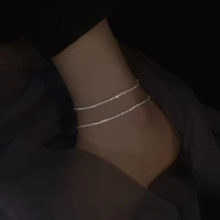 fashion 2021 shiny anklets for women alloy gypsophila beach foot sexy jewelry leg chain anklets high quality accessories