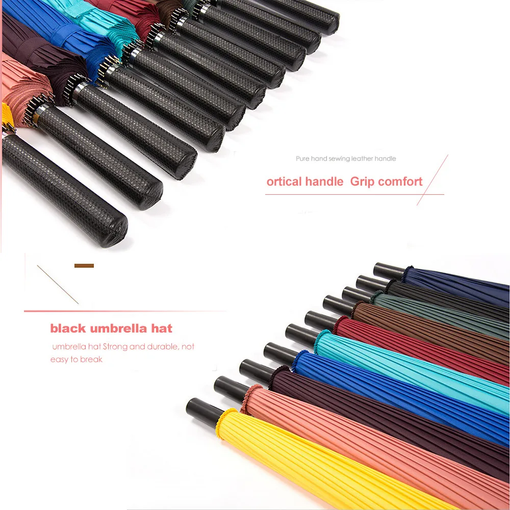 

Manual Open&Close Umbrella Long Umbrella with 24 Ribs,Durable and Strong Enough