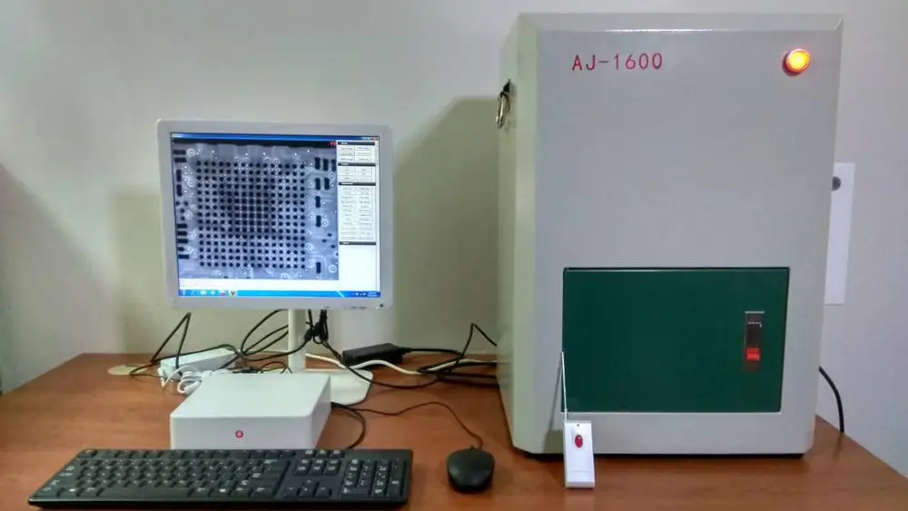 Рентгеновская система контроля PCB SMT BGA NDT тестер AJ 1600 с изображением