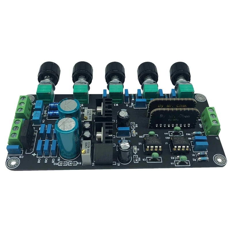 

Preamp Tone Board UPC4570C OP AMP Stereo Preamplifier Volume Tone Control Super OPA2604 AD827JN with LM317+LM337 Circuit