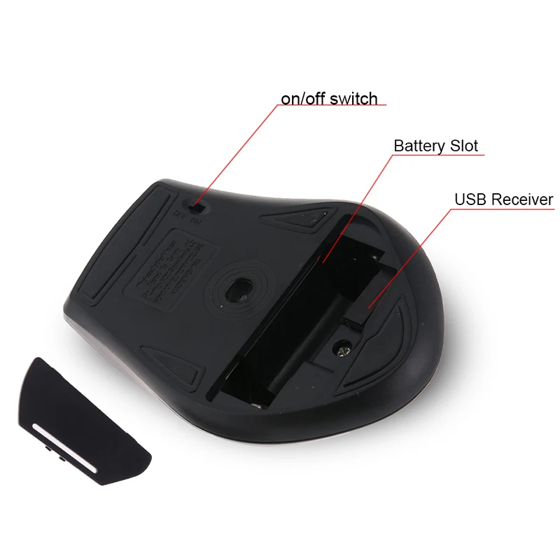 

2.4GHz Wireless Gaming Mouse Portable Mouse Gamer for Computer PC Laptop Accessory with USB Receiver Silent Wireless Mice Office