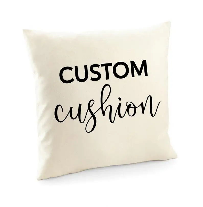 

DIY Throw Pillows Linen Cushion Cover For Living Room Sofa 45*45 Customized Cushions Home Nordic Decorative Housse De Coussin