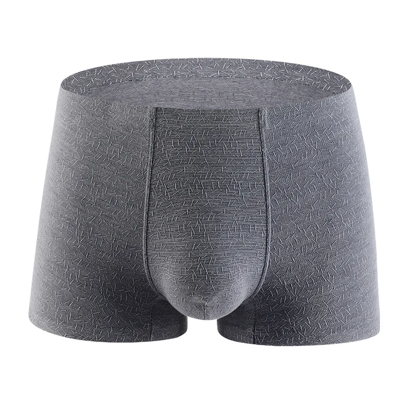 4PCS Graphene underwear men's modal seamless boxer shorts breathable jacquard shorts 001903