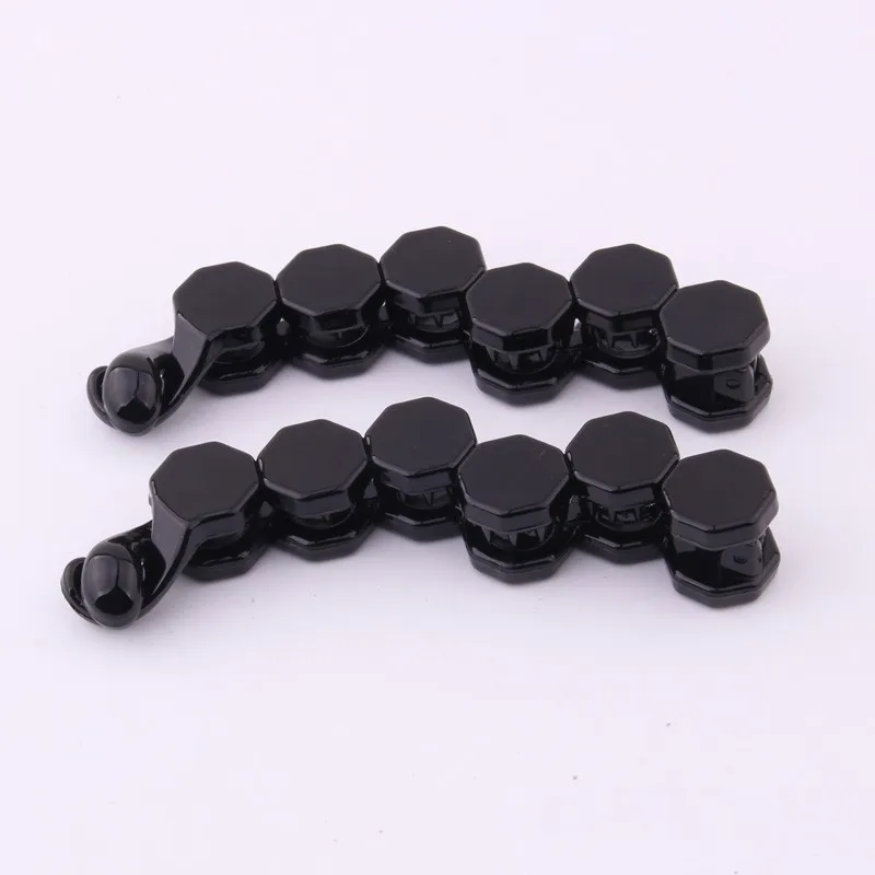 

2020 New Arrival Black Plain Plastic Banana Clip Rena Chris Round Pearls-type Twist Hairpin for Lady Ponytail Holder Hair Clips