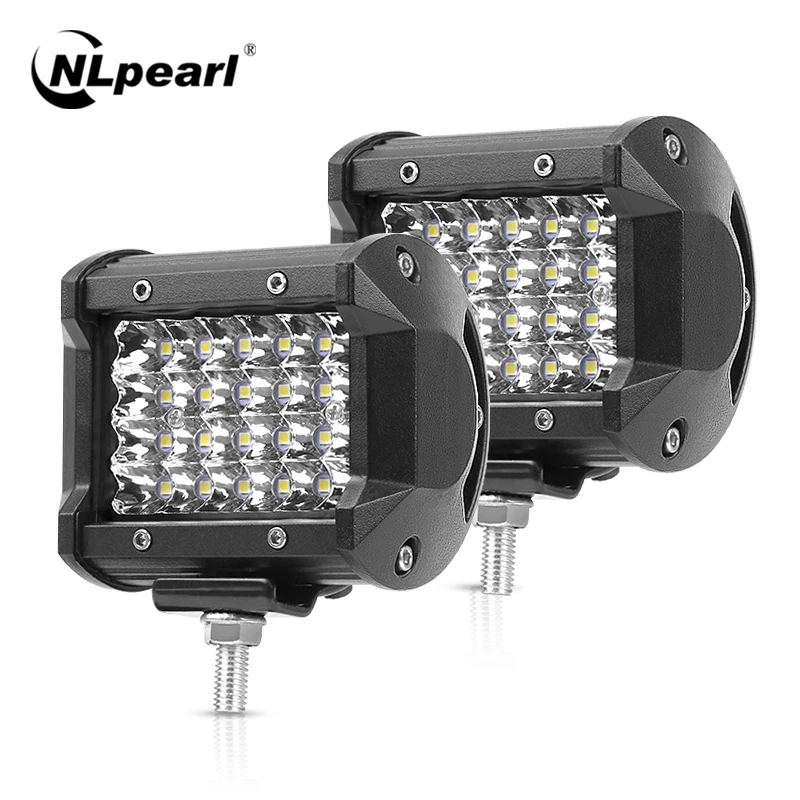 Светодиодная балка NLpearl для внедорожника 2x4 7 дюймов 12 В 24 точечный прожектор