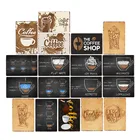 Винтажные кофейные знаки, постер для кафе, магазина, бара, паба, Настенный декор, металлическая табличка, ретро роспись железом 20x30 см