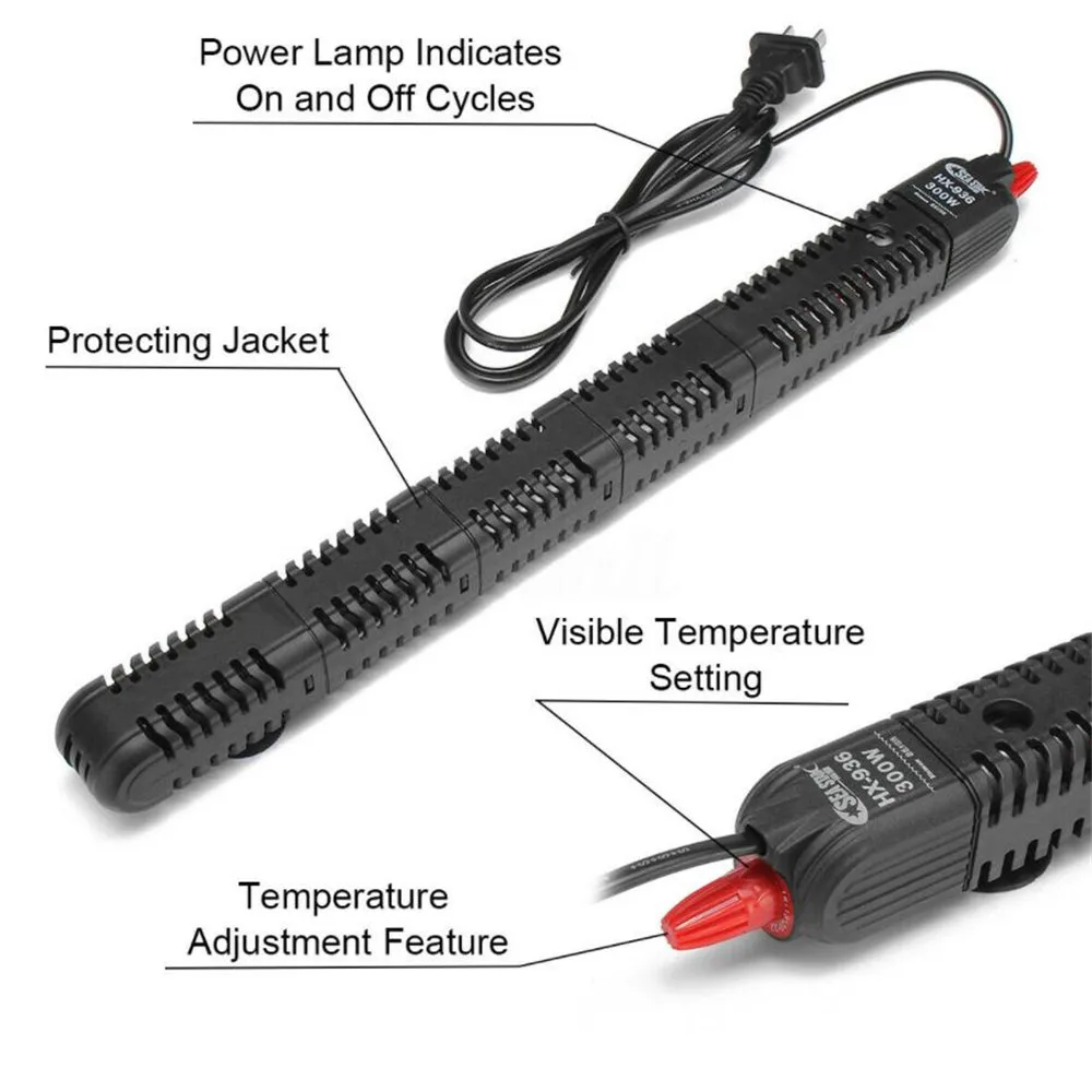 Погружной аквариумный автоматический нагревательный стержень с постоянной