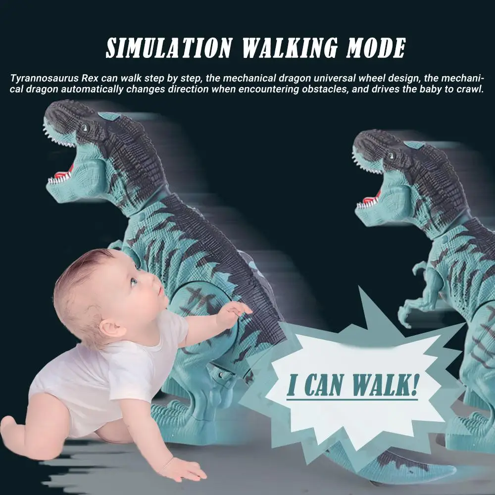 Электрический спрей тираннозавр игрушка Rex набор с яйцами динозавра и бутылкой