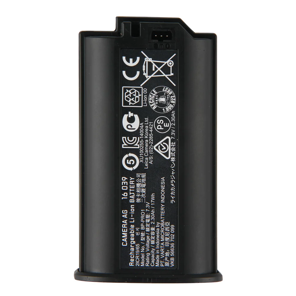 Bater&iacute;a de repuesto Original para c&aacute;mara Leica, de 2.30Ah BP-PR01, para Leica, Typ007, S006, S007, 16039-1