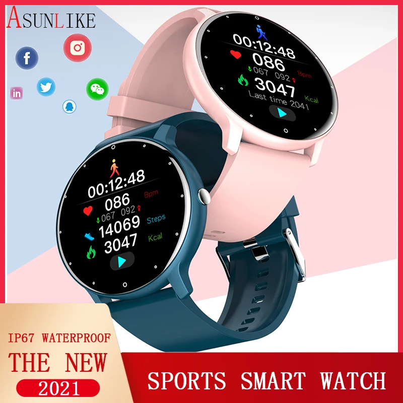 Rastreador de Fitness à Prova Smartver para Ios Moda Relógio Inteligente Mulher Esporte Freqüência Cardíaca Pressão Arterial Dwaterproof Água Android