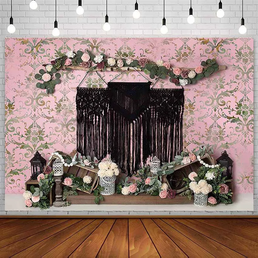 

Avezano весенний фон цветок розовая стена девушка день рождения портрет торт разбивать фотографии фоны фотостудия фотозона реквизит