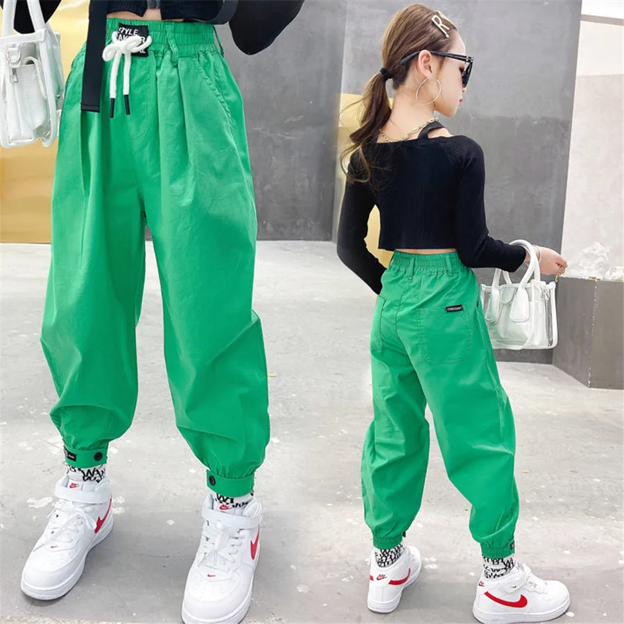 

Детские брюки для девочек, новинка на весну, стильные детские брюки, повседневный комбинезон для девочек 4, 6, 8, 12 лет