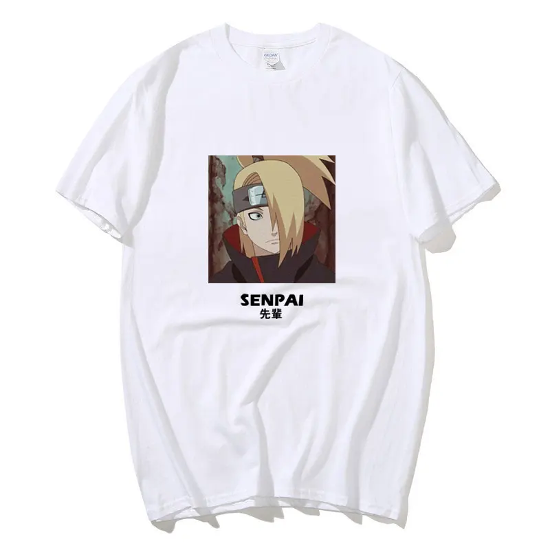 

Harajuku akatsuki T Shirts Anime Deidara senpai Print T Shirts Streetwear Summer Japanese Anime Casual Tshirt Tops