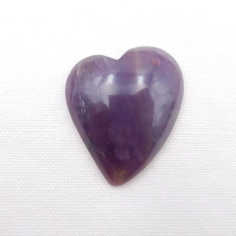 

New Arrival Agate Heart Shape Pendant Bead 48x40x10mm 25g