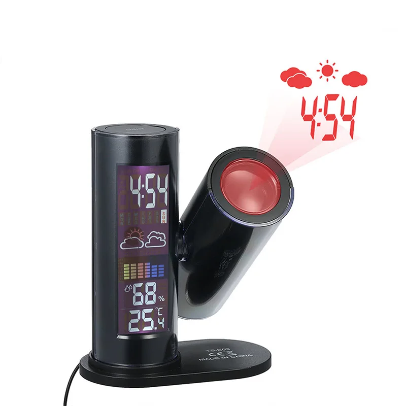 Новые цифровые часы для прогноза погоды настольные украшения дома