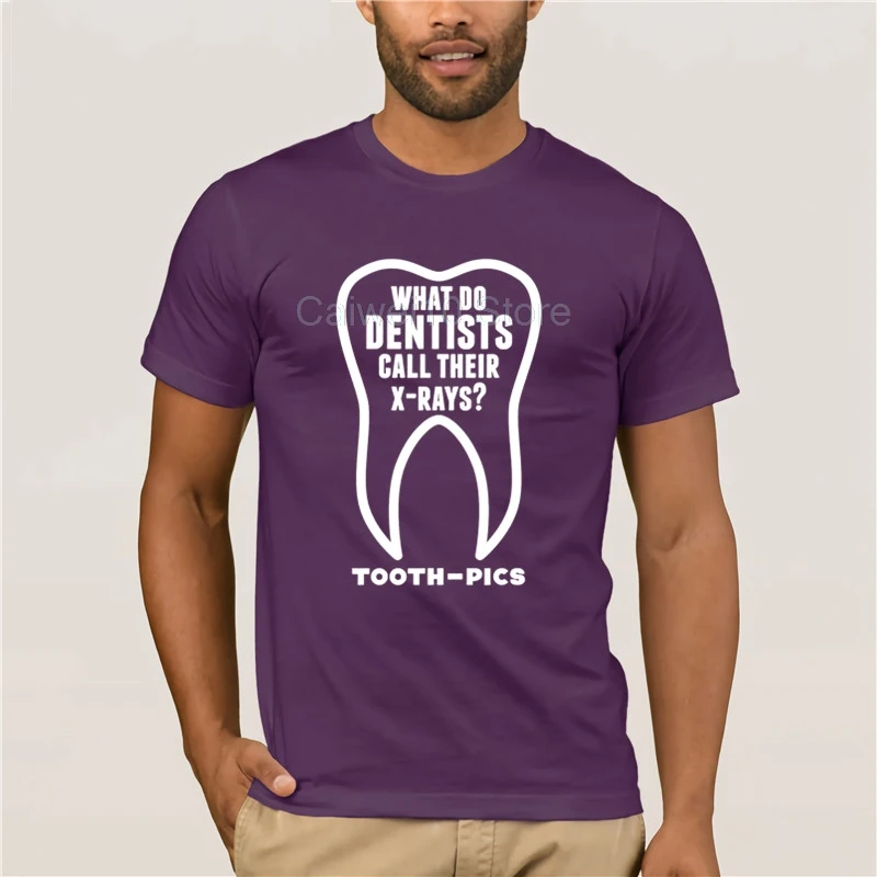 

fashion T shirt men Funny Tooth Teeth Dentist Print Summer Men Cotton Short Sleeve Casual Male Hip Tees Tops Harajuku Streetwear