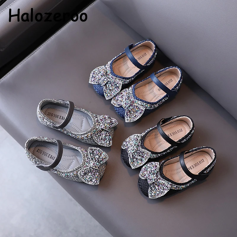 

Autumn Baby Girls Bow Shoes Children Princess Flats Toddler Rhinestone Shoes Kids Brand Pu Leather Shoes Dress Shoes Mary Jane