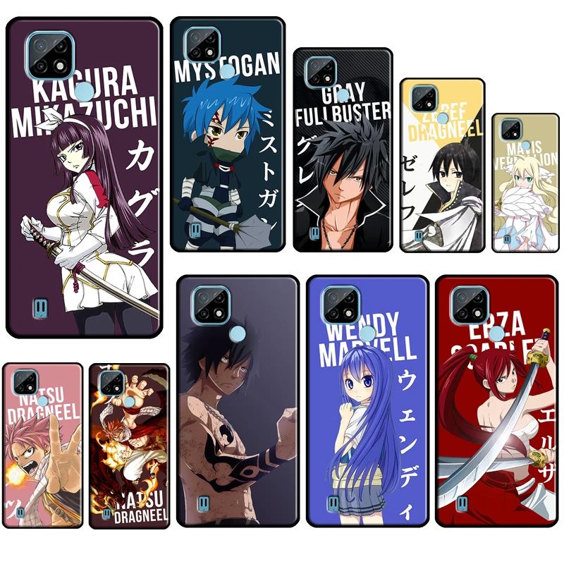 Чехол Natsu Erza Fairy Tail для OnePlus 9 10 Pro 8T Nord2 9R чехол, чехол для OPPO Realme 8 Pro 8i 9i C21 GT Neo2 Master