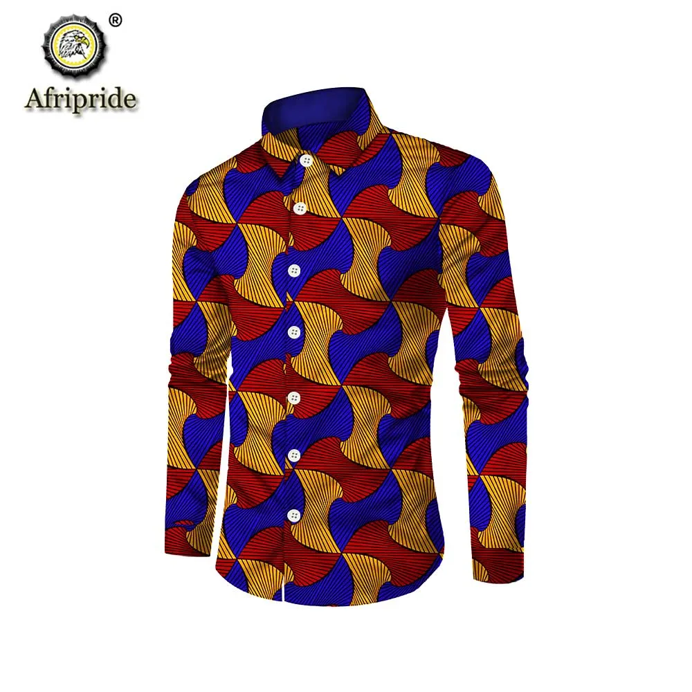 Мужская рубашка с длинным рукавом воротником стойкой| |