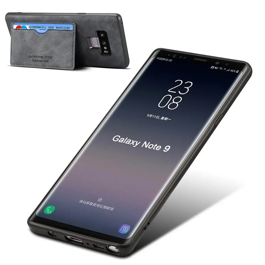 Винтажный держатель для карт, чехол для телефона samsung Note 9 Note 10 pro, подставка-книжка, PU кожаный чехол для samsung S10 E Plus