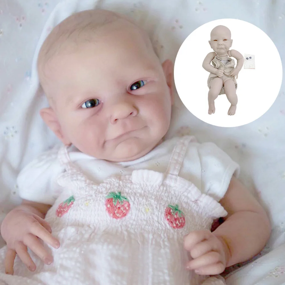 

19 Zoll Beliebte Limited Edition Movable Reborn Baby Ava Reborn Vinyl Puppe Kit Zertifikat frische Farbe Soft Touch DIY Toy