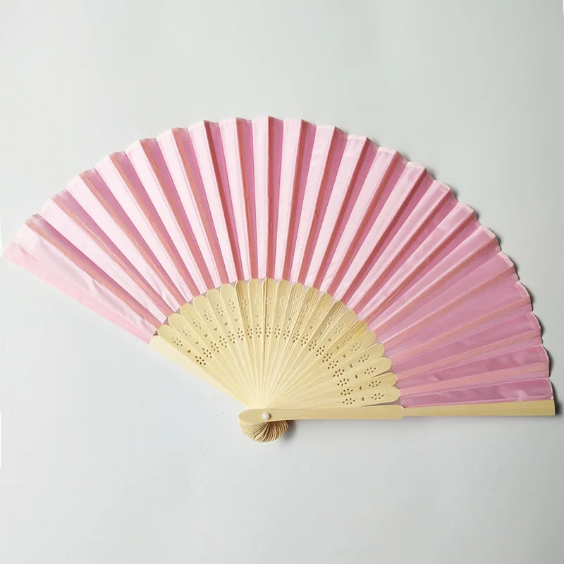 

Personalized Engraved Silk Hand Fan Wedding Fold Fan Vintage Fans Customized Wedding Gift 50pcs