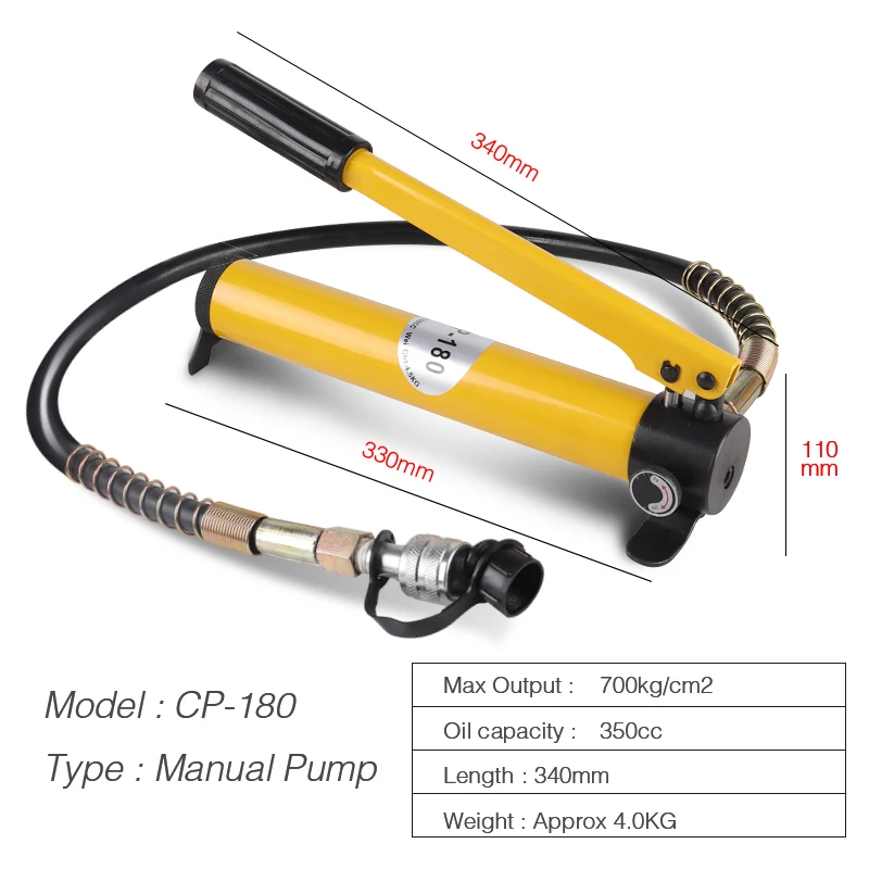 FPY-301 Electric Separated Ultra-Thin Hydraulic Lifting Jack Portable with CP-180 Hand Pump | Инструменты