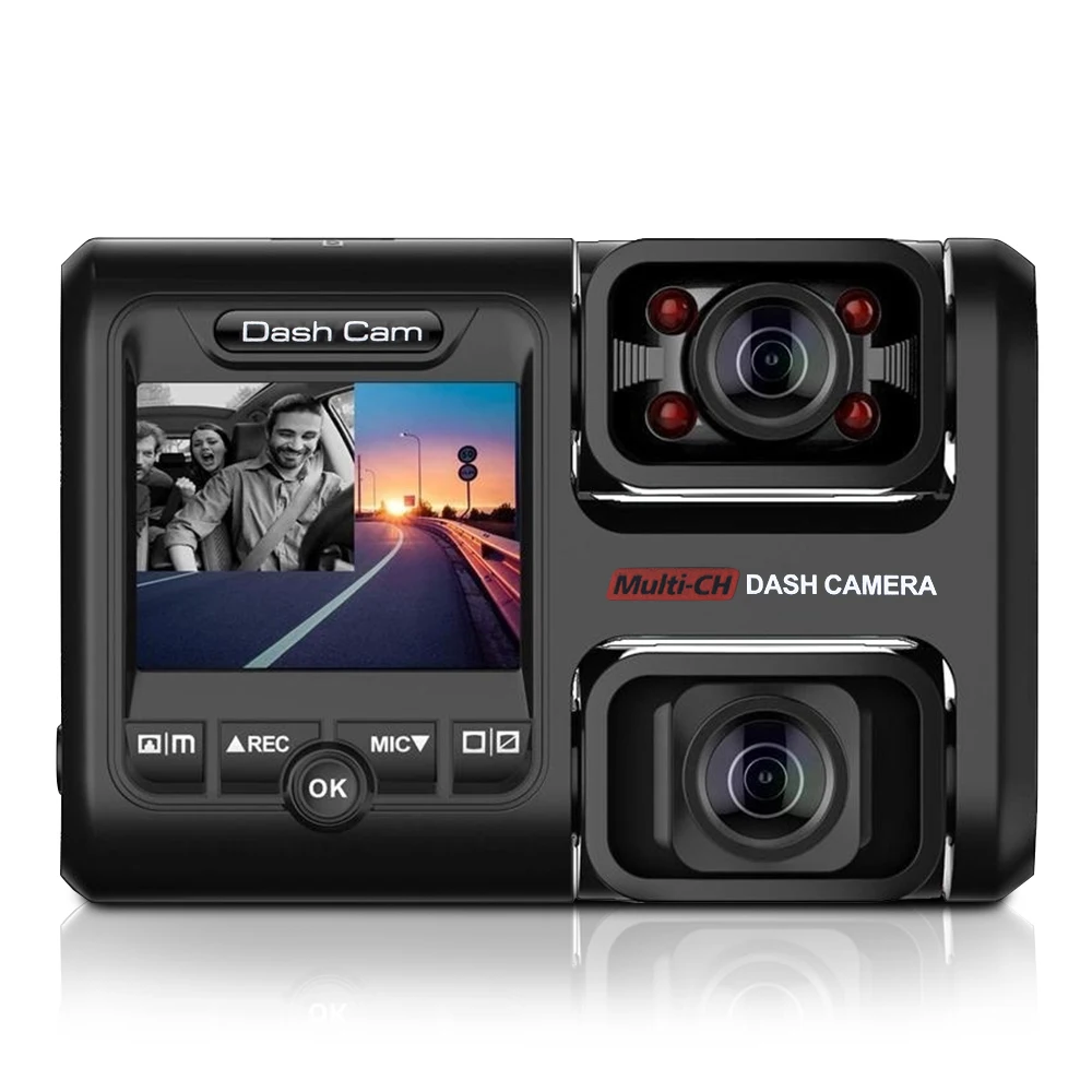 

2 Inch Car Camera 1080P Wifi Dashcam Loop Recording Front With Rear Driving Recorder Motion Detection 360 Dash Cam