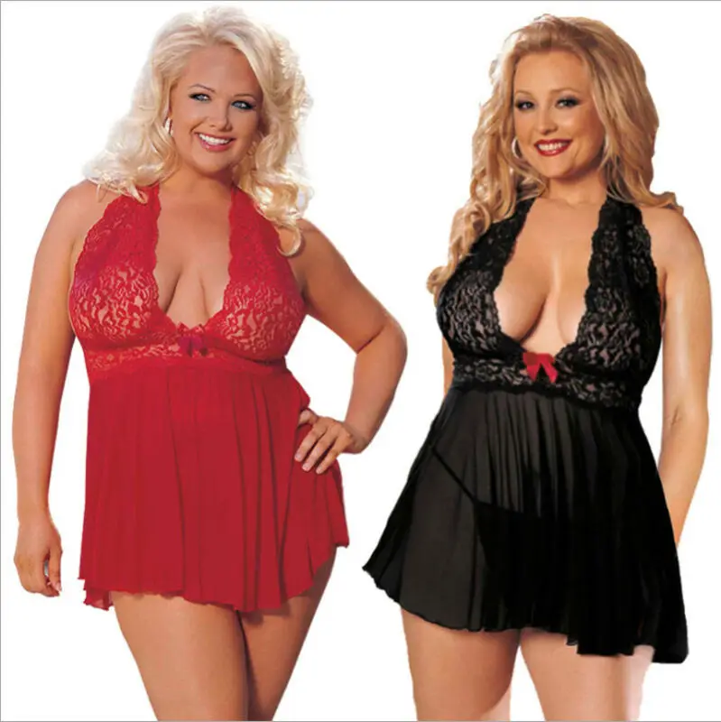 Горячее женское сексуальное нижнее белье Babydoll глубокий v образный вырез ночное