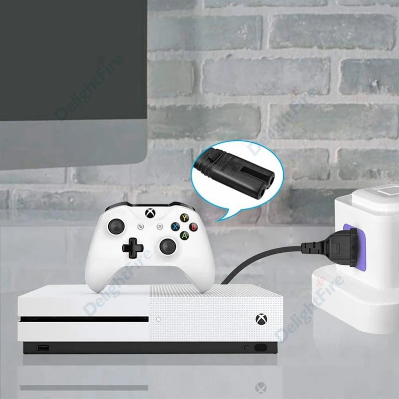 PS4 Мощность шнур Рисунок 8 штепсельная вилка европейского стандарта IEC320 C7 AC