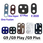 10 шт.лот, стеклянный объектив задней камеры для Moto One Zoom Fusion Hyper E7 E6 G9 Plus Play Power G10 G30 E6s с клейкой лентой