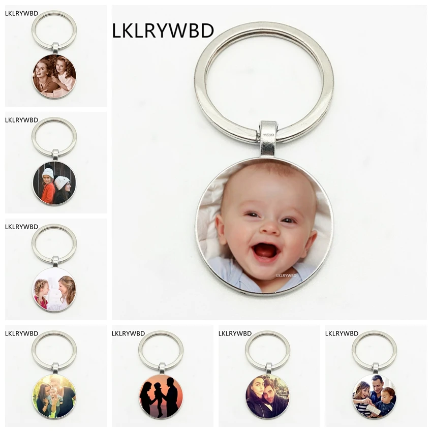LKLRYWBD/DIY индивидуальный ключ для фотографий брелок ключей детей родителей и
