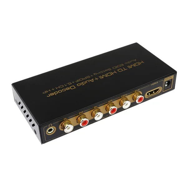 HDMI к + аудио декодер оптический SPDIF RCA Edid установка Spdif 5.1CH HP 3D конвертер DVD