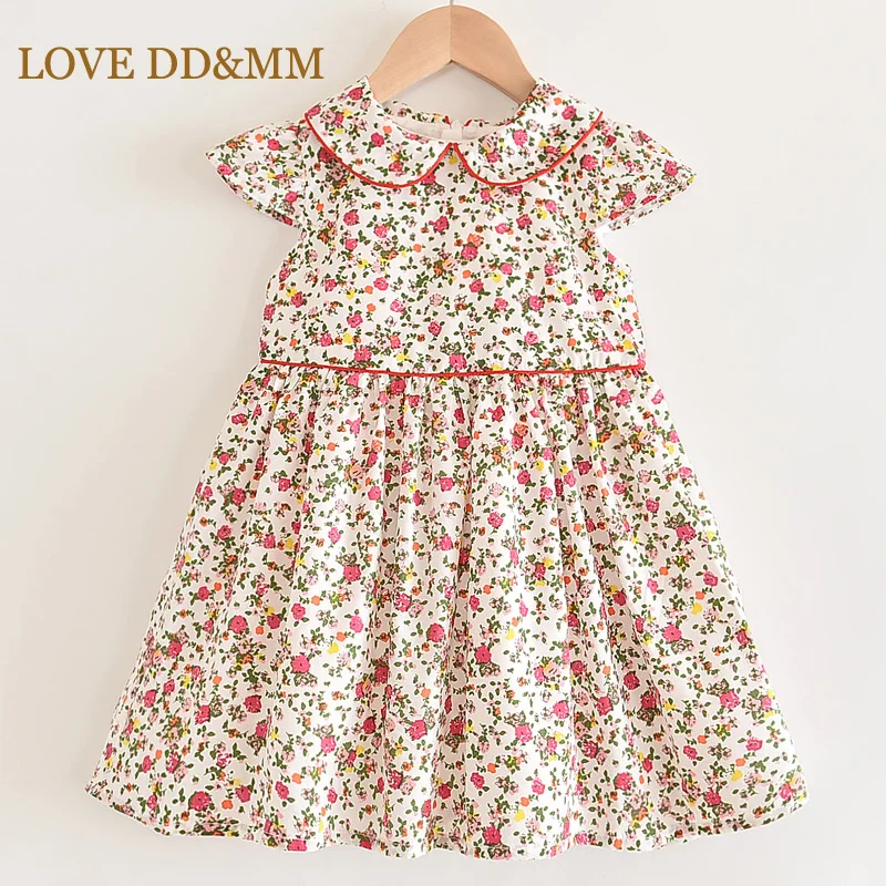 Платья для девочек LOVE DD &amp MM коллекция 2022 года летняя детская хлопковая одежда