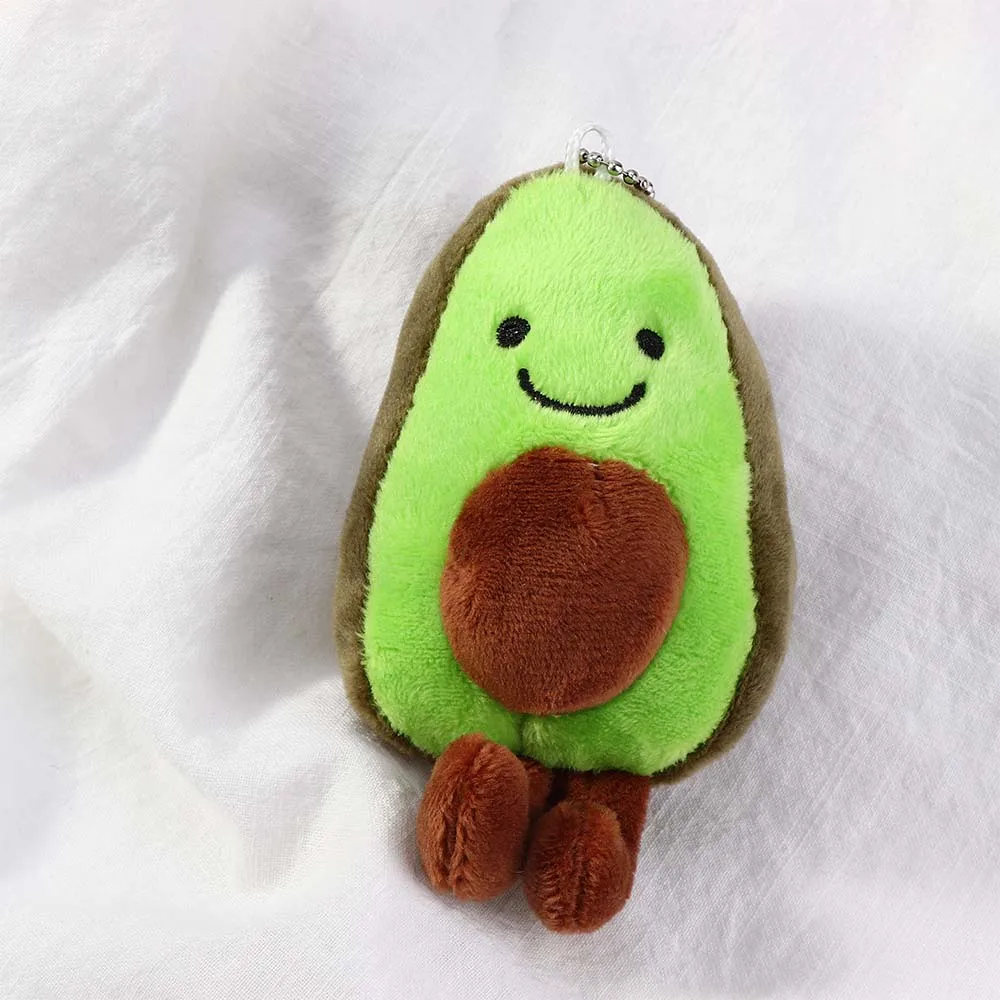 Kawaii авокадо вельветовые куклы плюшевые брелки для девочек детский маленький